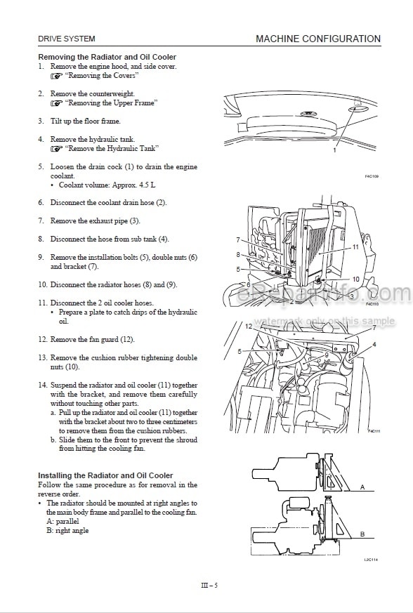 Photo 11 - Takeuchi TB28FR Workshop Manual Compact Excavator